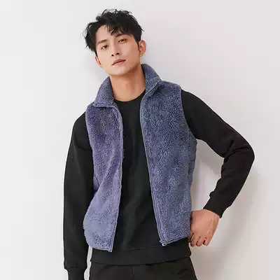 Polar fleece jacket male Winter plus velvet thickened warm double-sided vest jacket outdoor assault jacket liner