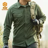 Дорожная тактическая удерживающая тепло бархатная рубашка, осенний вкладыш