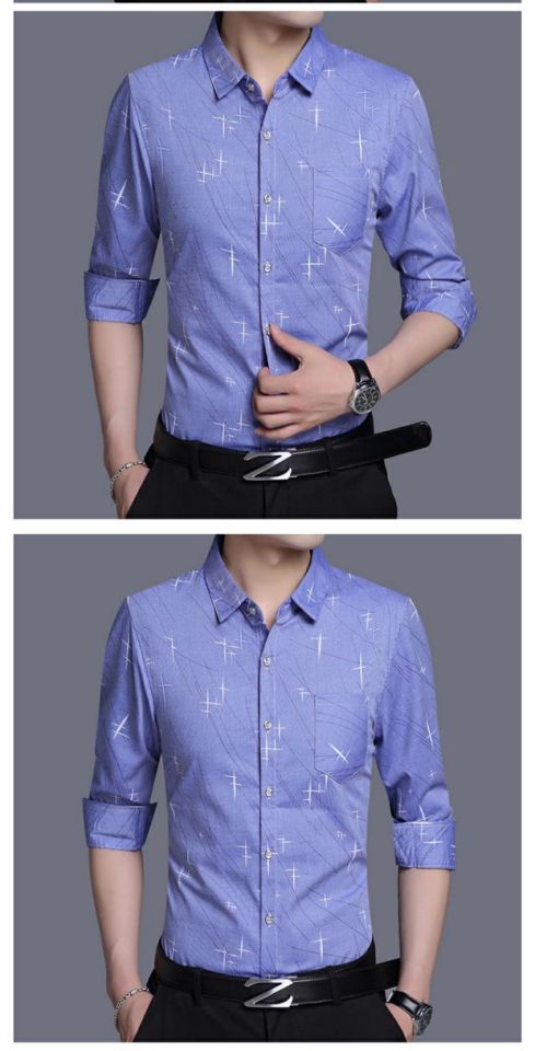 Áo nhung Bắc Cực cộng với áo sơ mi nhung nam dài tay mùa đông mới trung niên tiêu chuẩn nam đáy dày áo ấm ao so mi dep