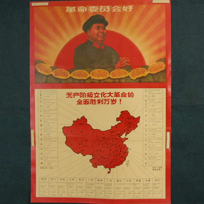 Old Photos Picture Album Posters Red Collection Prints Great Leap to promote the production of propaganda painting The Great Word of the Revolution Members of the Revolution