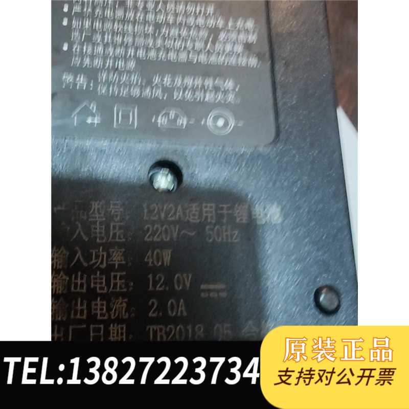 Original Genuine 12V Lithium Battery Charger, Input Ac100-240V, Output 12V=2, in Stock