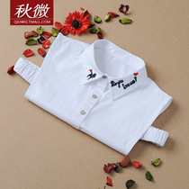 Autumn micro Korean version of autumn embroidery collar Joker fake collar shirt fake collar decoration fake collar lady fake collar