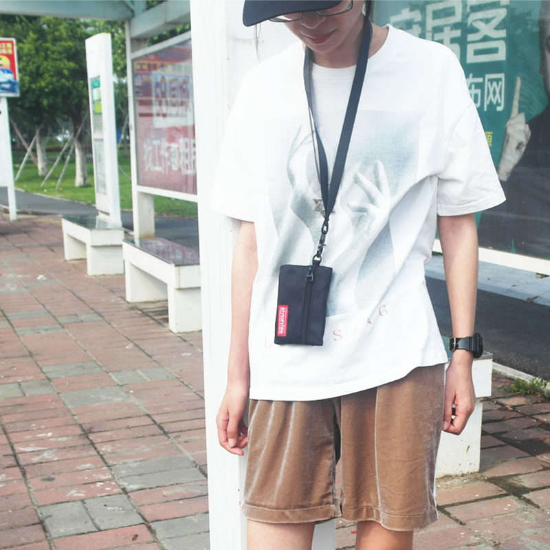 Tide neck small wallet Men nylon small pallet mini coin bag keybag wallet bag wallet bag