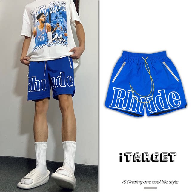 RDE American shorts but knee tide brand high street loose quick-drying leisure sports fitness training basketball pants thin section