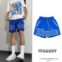 RDE American shorts not over kneecap High Street Loose Speed Dry Sports Fitness Training Basketball Pants Thin