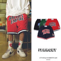 American 50% shorts High Street Hip-hop Inn Street Tide Card Sports Street Dance Easy Comeback Basketball Casual Speed Dry