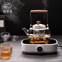  Shiliju Japanese-style tea making stove Heat-resistant glass teapot Tea making kettle Tea making device Automatic electric pottery stove Tea making teapot