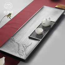 Shiliju Wu Jinshi natural whole tea tray set Kung Fu tea set Tea table high-end household water storage trumpet
