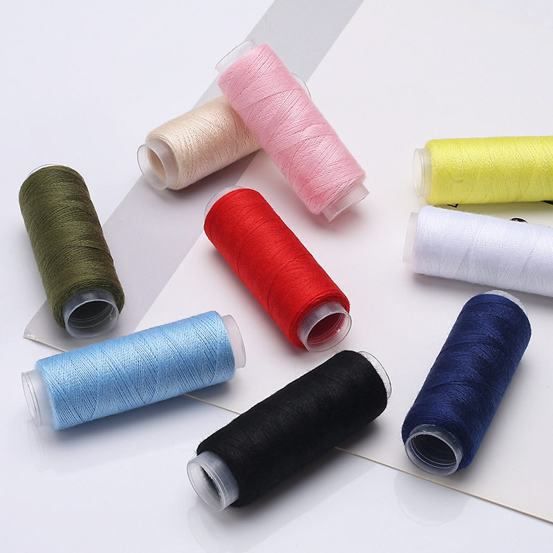 縫い糸、家庭用ミシン糸、カラーミシン糸、白糸、黒糸、手縫い糸、針糸