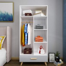 Dormitory wardrobe wooden two-door modern simple bedroom simple childrens wardrobe rental room small apartment size 60cm