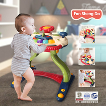 Baby baby walker multi-function anti-rollover anti-o-leg three-in-one boys and girls help trolley piano