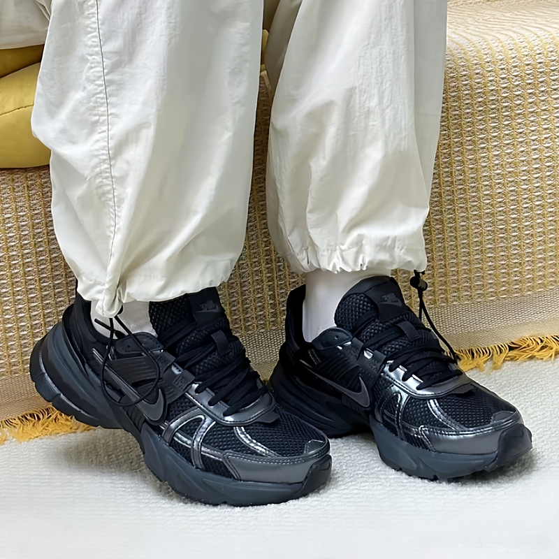 Nike/Nike V2K Run Black Non-Slip Wear-Resistant Low-Top Men's Casual Running Shoes Hj4497-001