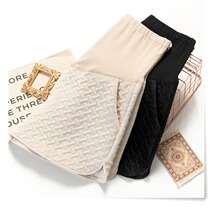 2021 new pregnant woman shorts outside wearing autumn and winter fashion style 100 hitch groin pants winter display slim-to-bottom boot pants