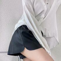 Pregnant Woman Shorts Autumn Winter Outside Wearing Boomer Relaxation Broadlegged Boots Pants Fall Fashion 100 Hitch Bottom Leather Shorts Spring Autumn