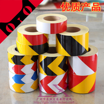 5CM yellow and black twill red and white arrow reflective stickers anti-collision warning stickers reflective film wear-resistant reflective tape strips