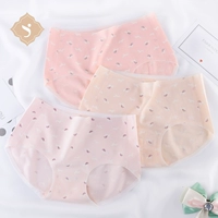 Quần lót nữ cotton nữ tam giác liền mạch cotton vải mỏng mùa xuân và mùa hè cô gái gợi cảm eo lớn quần dễ thương - Vòng eo thấp cửa hàng đồ lót