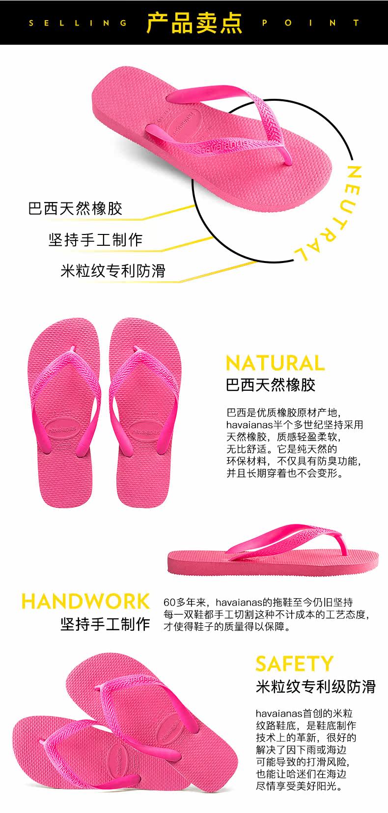 Sandales femme HAVAIANAS en plastique - Ref 2666947 Image 16