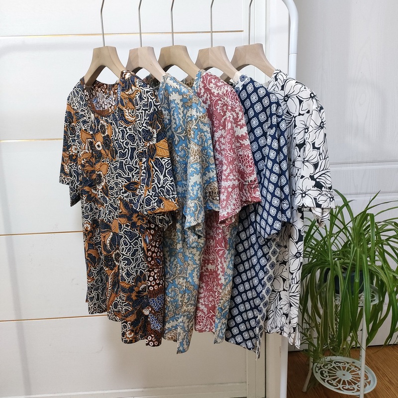 Cool and Silky~M Brand Pure Cotton Summer Women's Printed Short-Sleeve T-Shirt