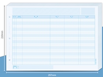 UFIDA Xima a4 account book printing paper general ledger KZJ101 general ledger three-column detailed ledger cash bank