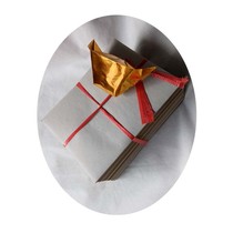 Handmade ingot origami origami gold ingot with gold paper and silver paper 14*19cm yellow paper burning paper sacrificial supplies 1000 pieces