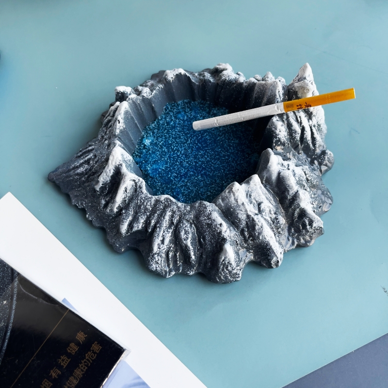 Light extravaganza Fuji Mountain ashtray Home Living room Creative personality Trend Fly Grey Nordic Creative Pendulum-Taobao