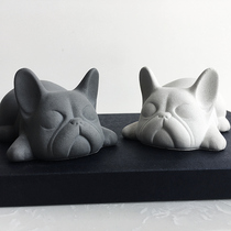 Net Red Method Bulldog Bulldog On-board Home Xuanguan Nordic Desktop Decorations Expand Fragrant Stone Lavender Gifts Swing Pieces