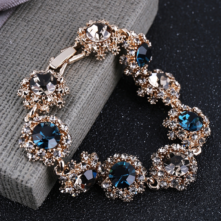 Hàn quốc Siêu Đèn Flash Rhinestone Retro Bracelet Phụ Nữ Thời Trang Pha Lê Tay Trang Sức Quà Tặng Net Vòng Đeo Tay Màu Đỏ Sen Vòng Tay Vòng Tay