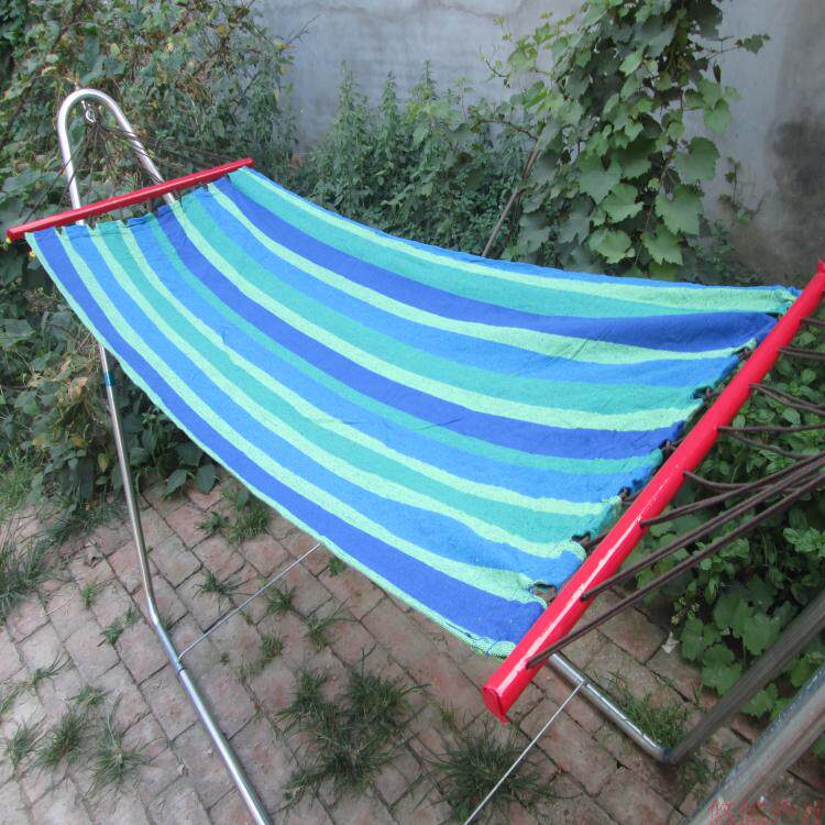 Special specialty thickened canvas iron ring hanger with wooden stick wear-resistant ring hanger outdoor creative indoor powder