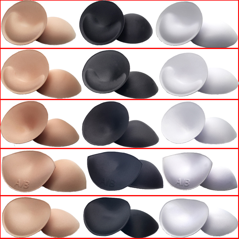 Breathable sponge chest pad insert thick round underwear pad ultra-thin small breast gathered bra swimsuit paddle