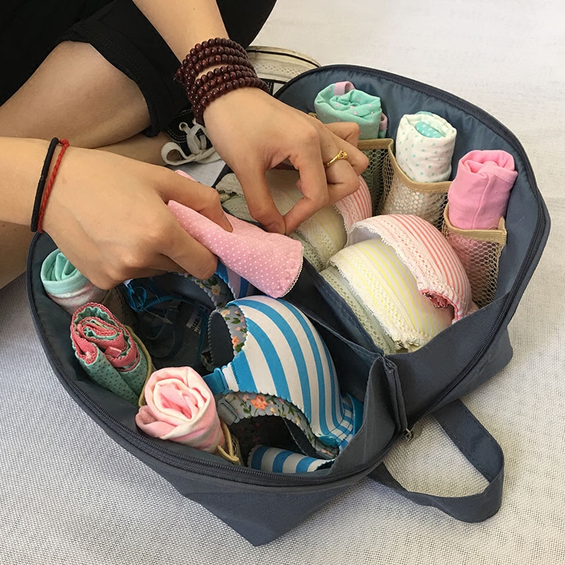 Cloth Art Travel Cashier Bag Finishing Box Bra Socks Underpants Makeup Wash Toiletries Bag Woman Han Style Underwear Containing Bag