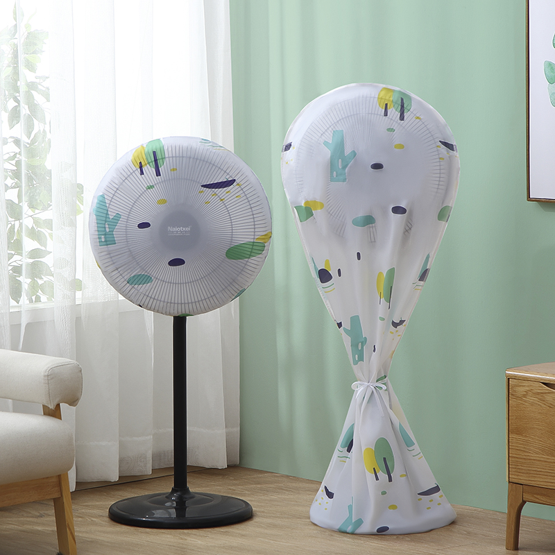 Fan dust cover all-inclusive Nordic household floor-mounted desktop three-dimensional electric fan round anti-fouling waterproof cover dust cover