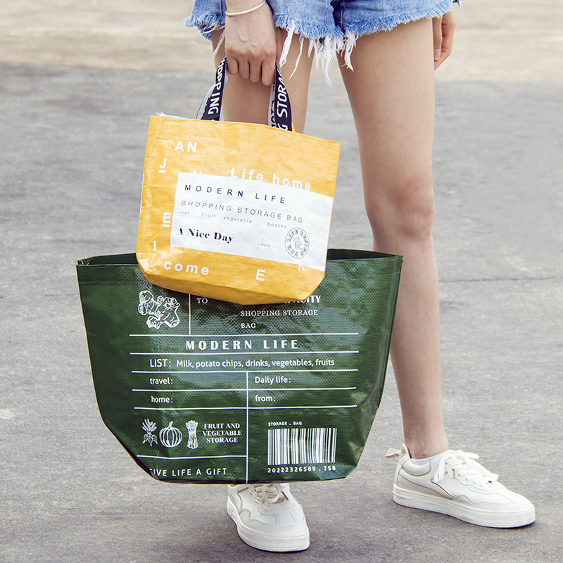 Buy grocery shopping bag portable eco-friendly big supermarket Hand lifting bag Japan-Japan-Japan about 100 hitch shopping for a shopping bag