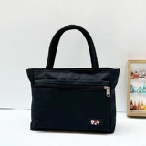 Водонепроницаемая черная барсетка, льняная сумка для матери, шоппер, коллекция 2023, ткань оксфорд