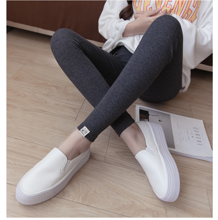 Thêm phân bón để tăng mỡ MM200 kg bà bầu nâng bụng quần quần cotton mùa xuân và mùa thu bà bầu xà cạp mùa thu mặc quần quần áo bầu đẹp