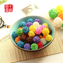 3cm4 cm Dried Flowers Vine Ball Wedding LIVING ROOM STRING BEAD CURTAIN HANGER Hanging Accessories Colorful Flower Arrangements Decorative ball Photographic Props