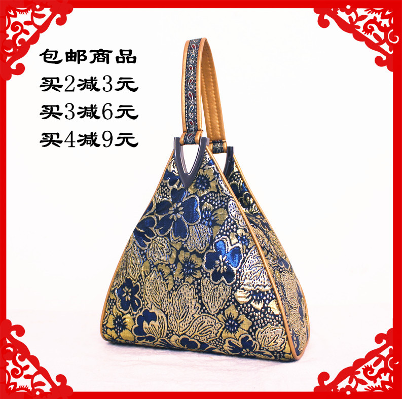 Ladies hand bag with cheongsam bag mother bag middle-aged mother-in-law Chinese style triangle bag handbag temperament bag