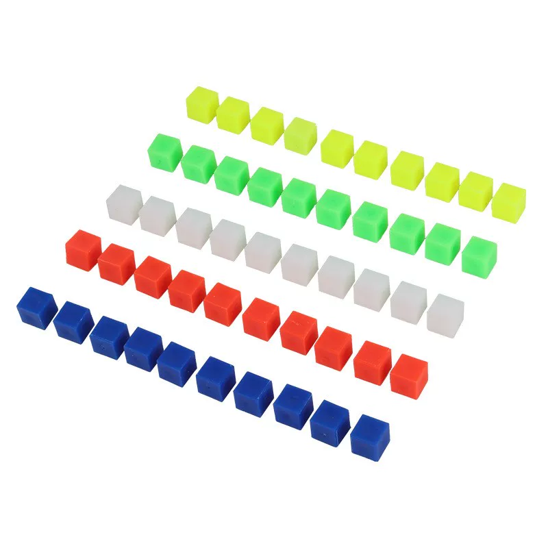 Cube, teaching aids, constructor for students, 100 pieces, 50 pieces