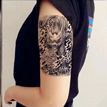 Color Fire Kirin leopard Tattoo Sticker with waterproof male and female anti-perspiration persistent abrasion resistant flower arm half-arm dragon totem simulation stab