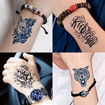 1 copy of 20 sheets of small fresh tattooed with waterproof male persistent hand back calf neck Neck Skull text emulation Spurs