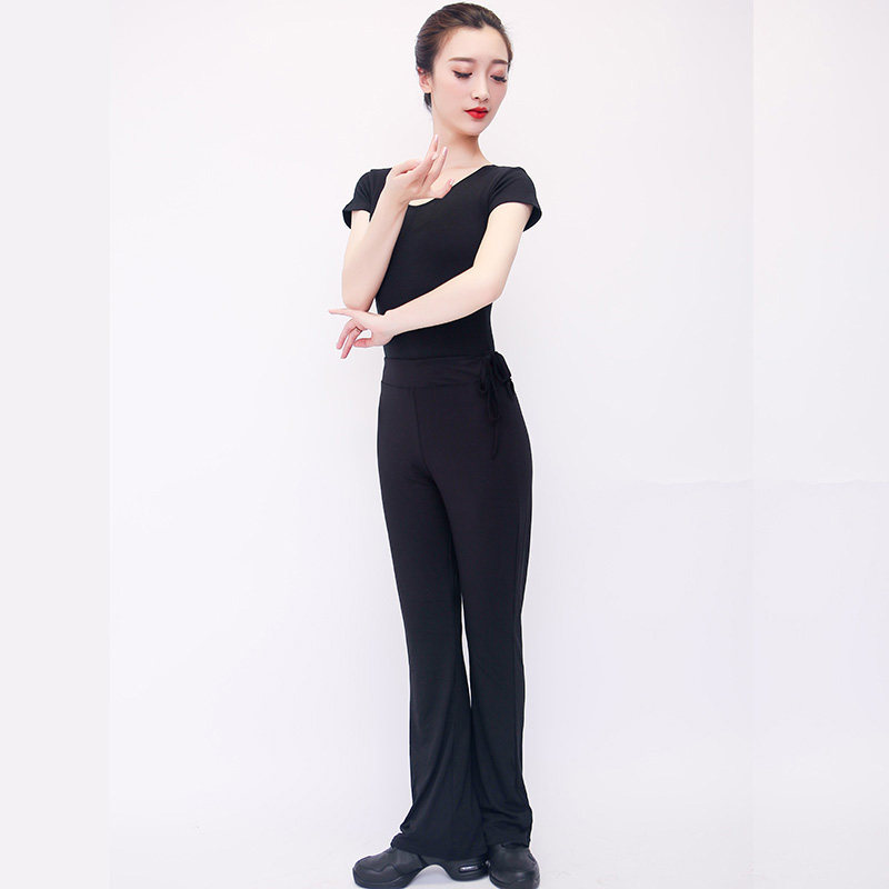 Body training dress women's dance jumpsuit black gift instrument training model catwalk clothing yoga pants
