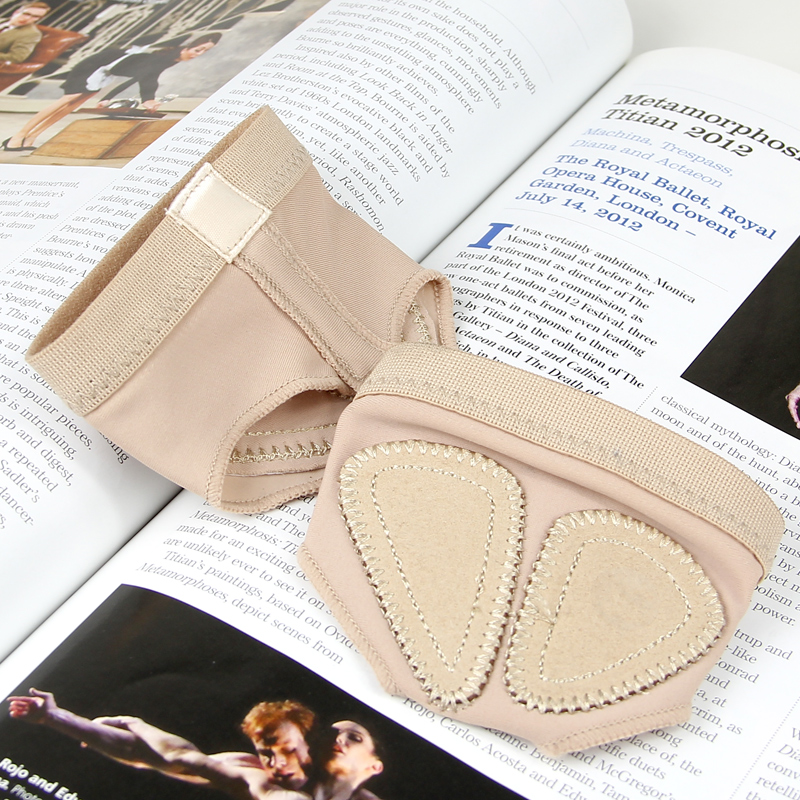 Gymnastics Foot Protector Dance Practice Forefoot Belly Dance Shoes Two Hole Modern Dance Shoes Half Foot Pads