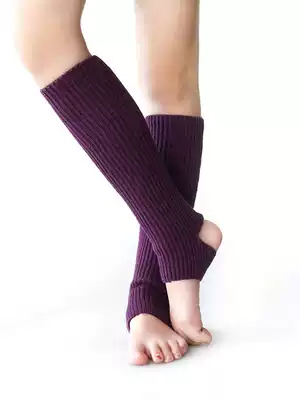 Autumn and winter dance leg guards, women's warm and cold-proof knee ballet dance practice foot guards, adult children