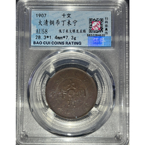 Qing Dynasty Copper Coin Ten Wen Copper Plate Ding Weining Low Ding Wei Big Eye Dragon Five Flame Mechanism Fidelity Copper Yuan Dragon Year Collection