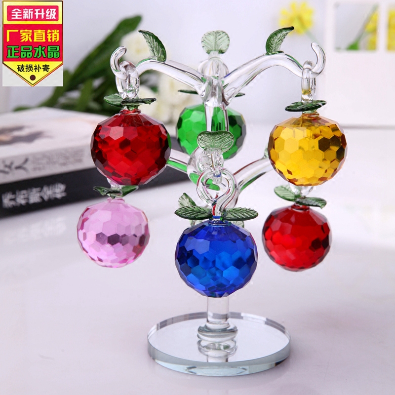 Crystal Apple Tree Small Swing Piece Living Room TV Wine Cabinet Adornment Modern Minimalist Personality Creative Wedding Gift Woman