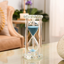 Crystal hourglass timer 15 minutes 30 minutes creative birthday gift decorations glass desktop small ornaments