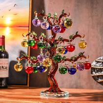 Crystal Apple Tree Living Room Money Tree Wedding Gifts New Home TV Wine Cabinet Decoration Ornaments