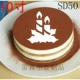 10 inch Giáng sinh bánh tiramisu Mousse Trang trí Bột rây Tấm sô cô la Kem chữ Kem trang trí Khuôn - Tự làm khuôn nướng