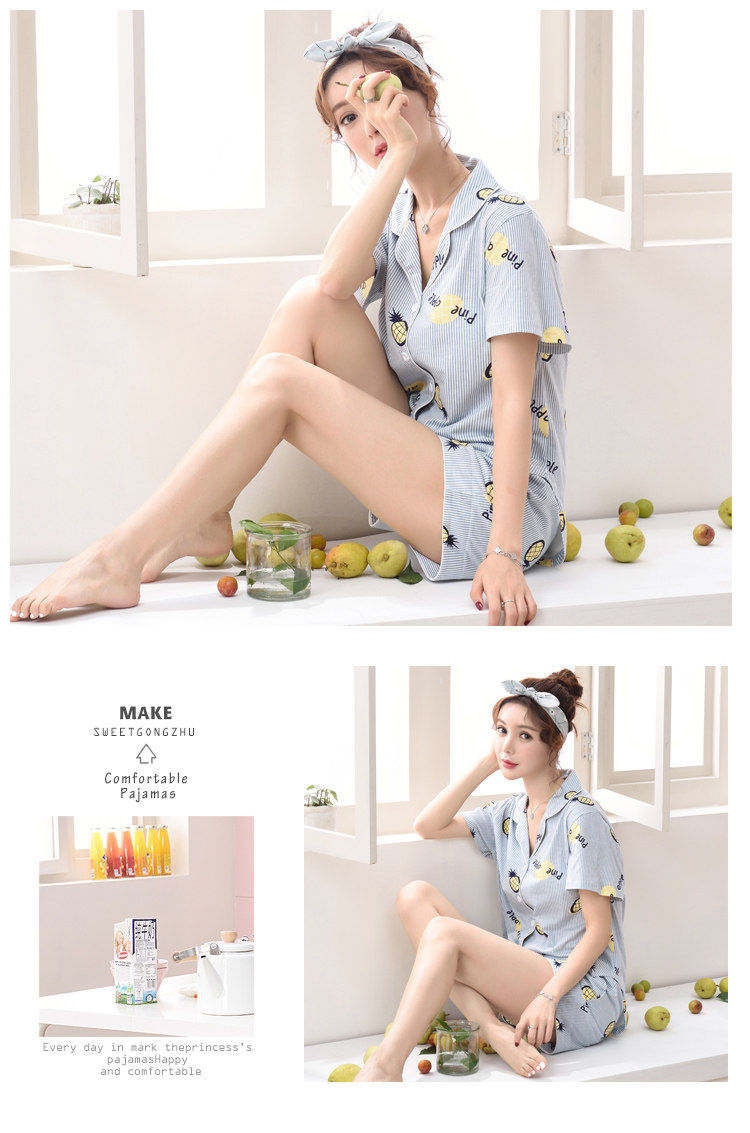 Pyjama pour femme      en Coton à manches - Ref 2994467 Image 71
