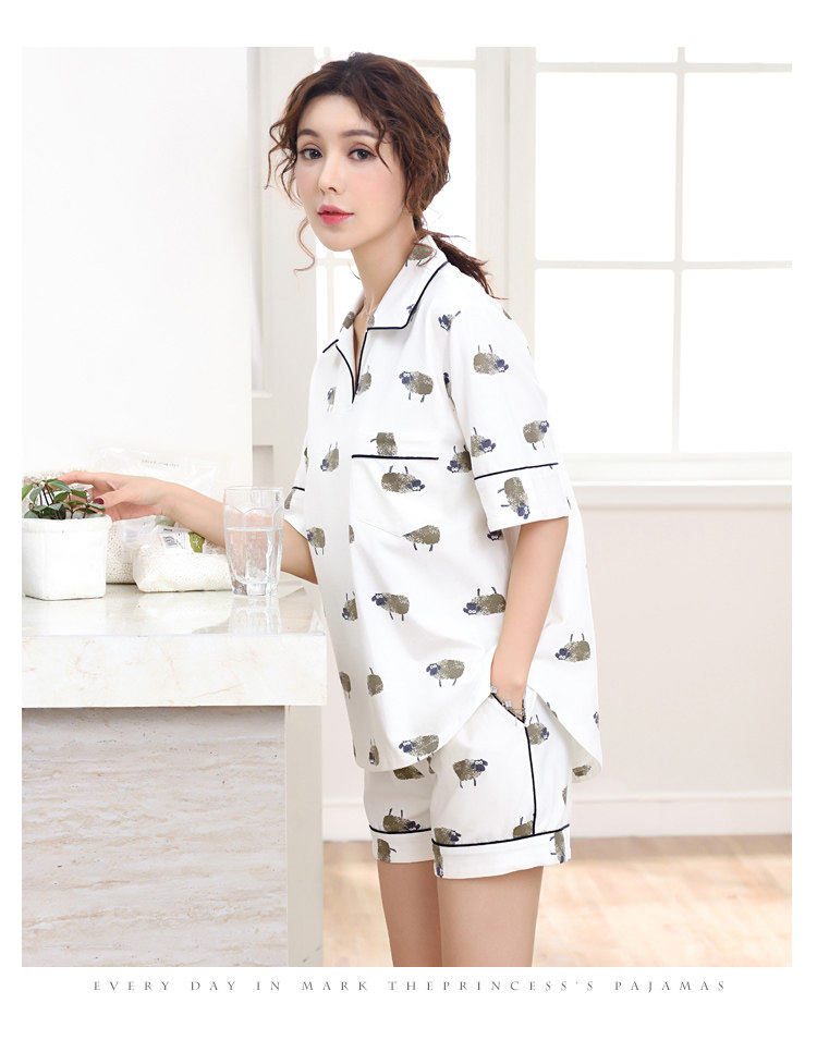 Pyjama pour femme      en Coton à manches - Ref 2994467 Image 45