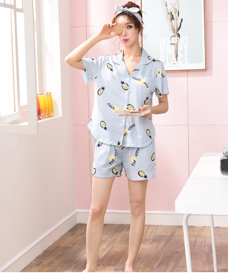 Pyjama pour femme      en Coton à manches - Ref 2994467 Image 62